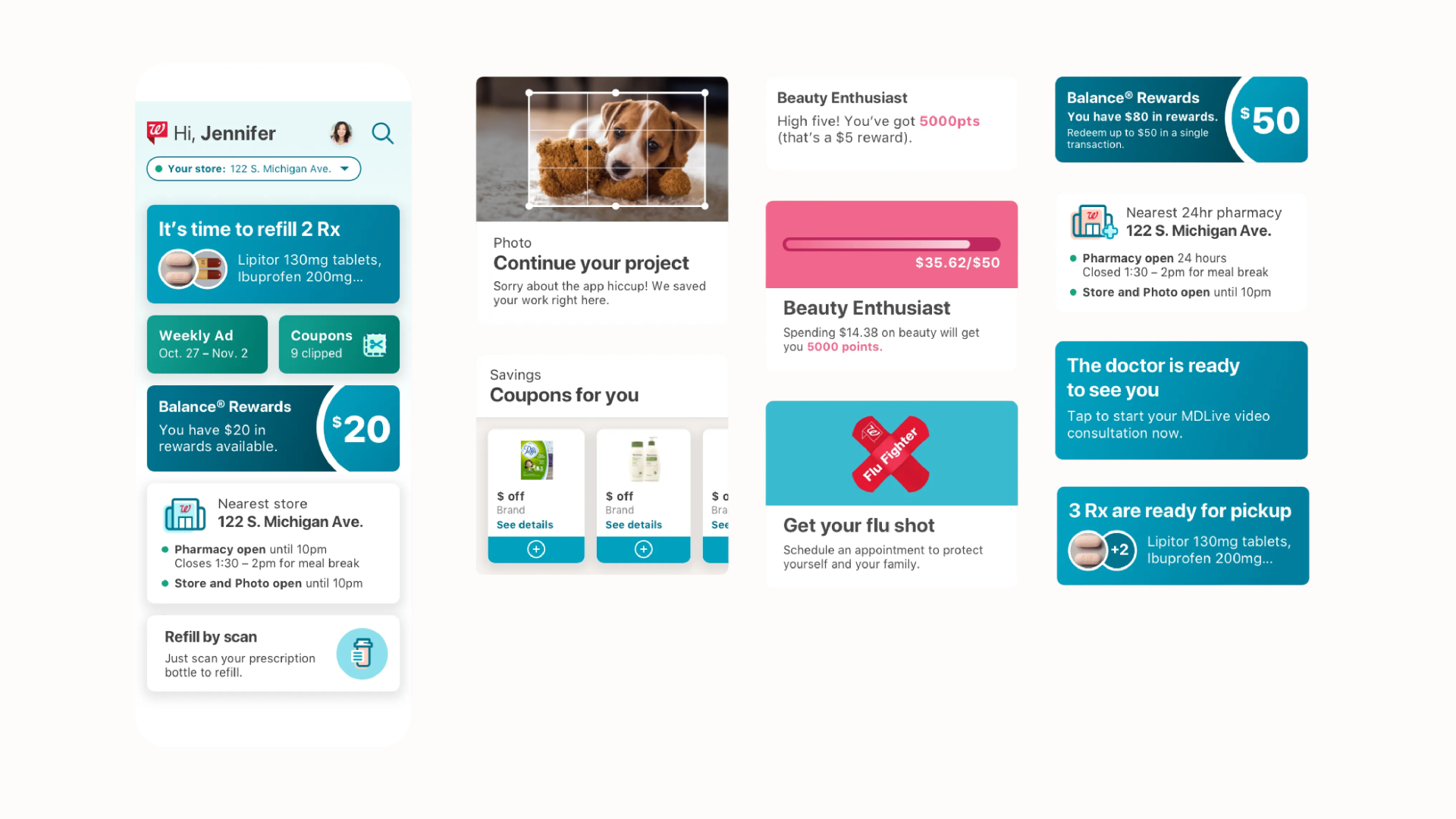Walgreens widgets design system overview